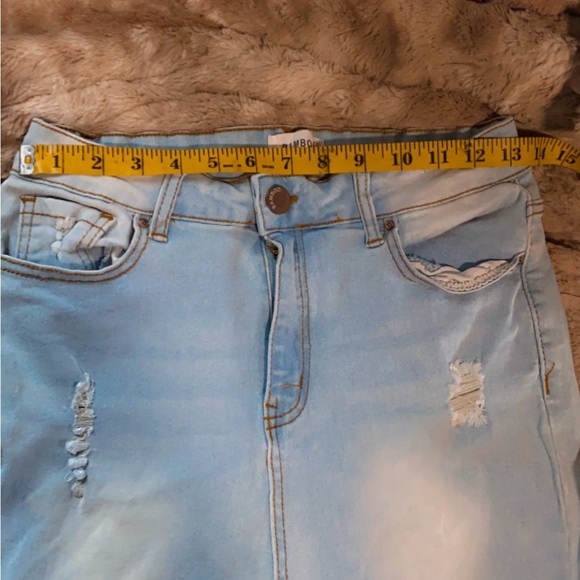 Light Blue Distressed Jeans - Picture 4 of 6